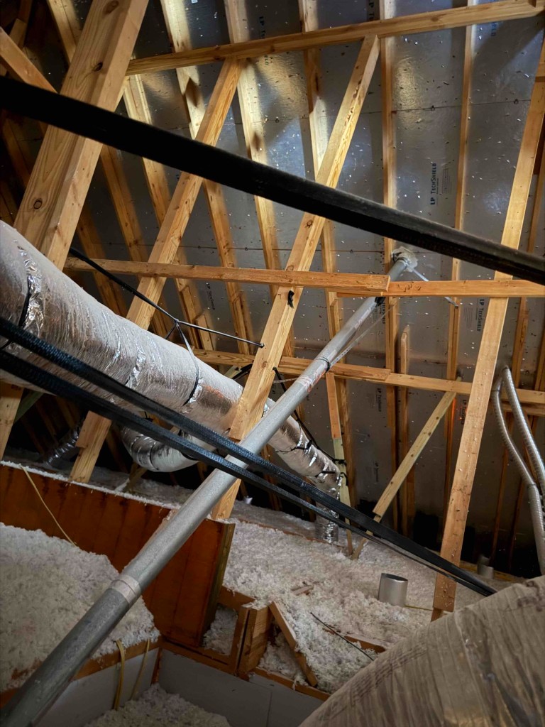 Attic ductwork and insulation inspection in ZIP 78641