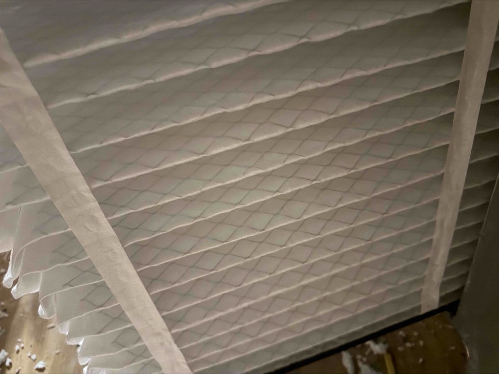 Clean pleated filter during service in ZIP 78642